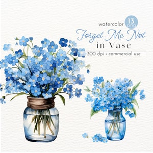 Clipart de fleurs de lys, images de fleurs d'été aquarelles - téléchargement immédiat - usage Commercial