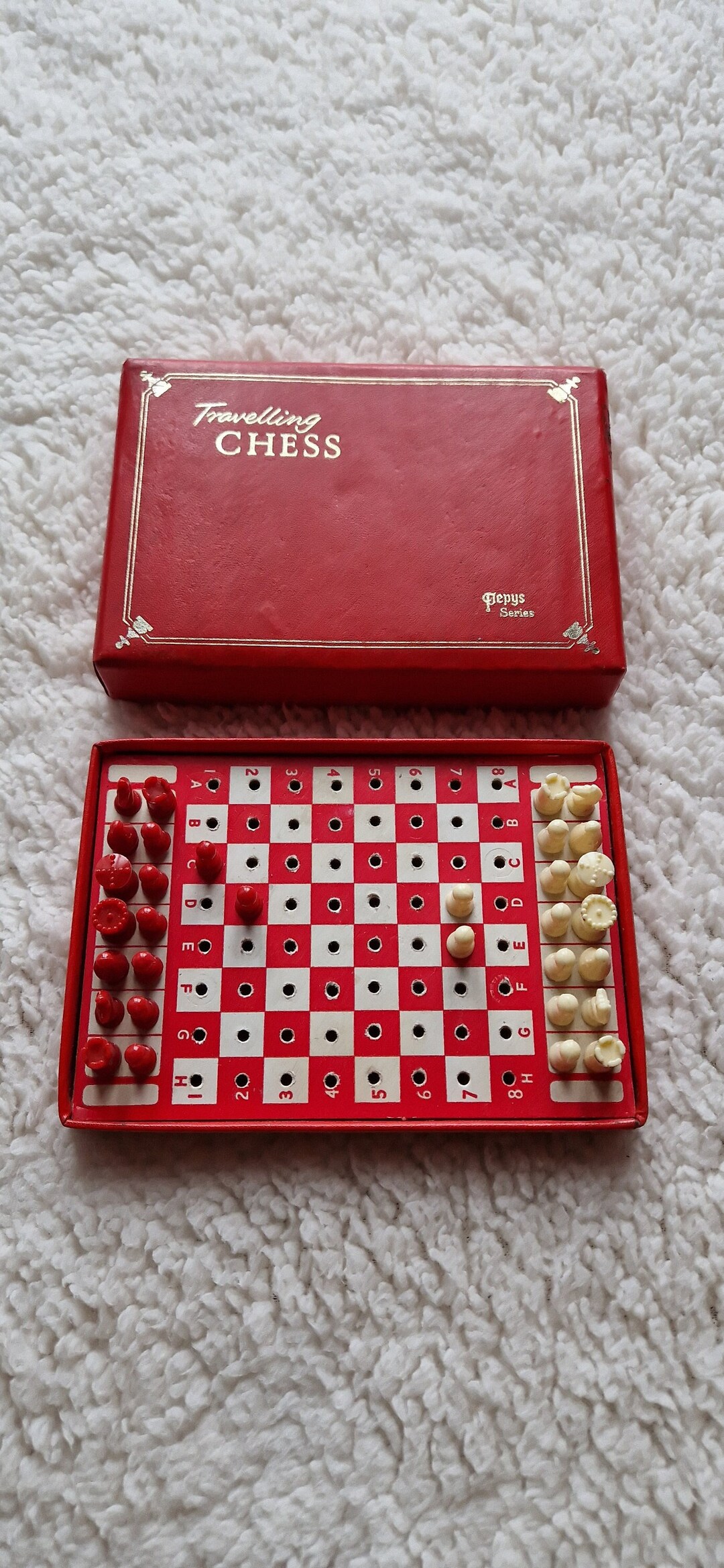 1965 Travel Chess Set Vintage Pocket Chess Set for Travel Etsy