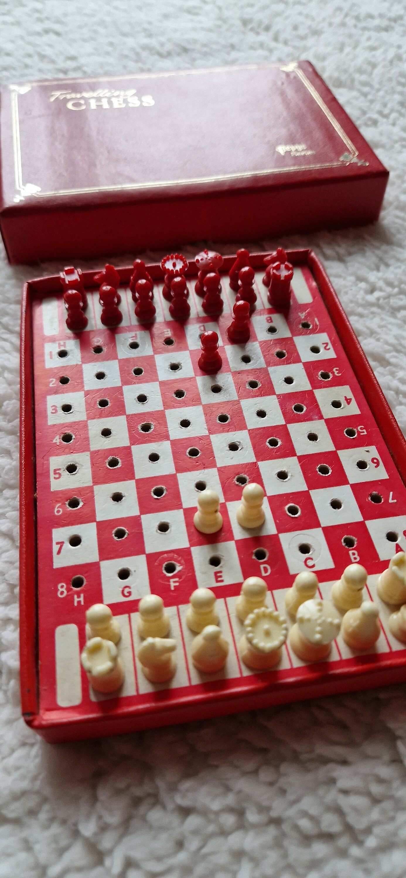 1965 Travel Chess Set Vintage Pocket Chess Set for Travel Etsy