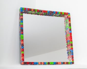Skittles Mirror, Candy Resin Art, Irregular Mirror, Crafts