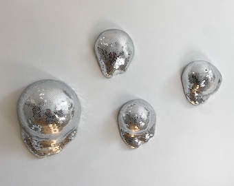 Wall Melted Disco Ball, Wall Melting Disco ball, Disco ball, Disco Balls, Tiles, Drippy Disco Balls