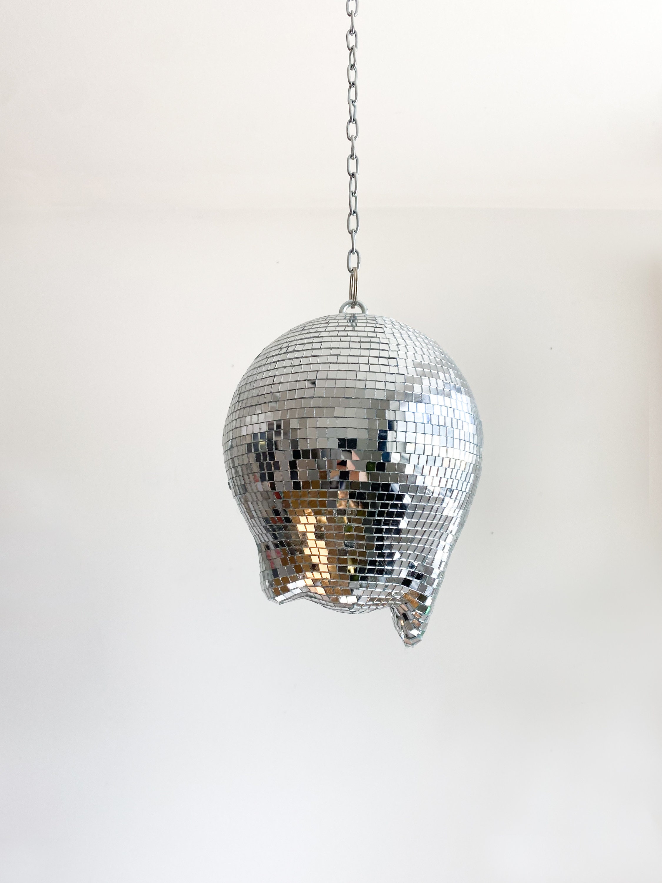 Melting Drippy Disco Ball Gold Pot Mirrored Melted Designs Metallic Home  Decor 