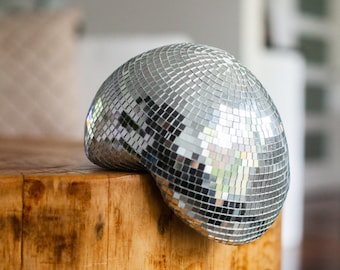 Silver Melted Disco Ball, Melting Disco Ball, Disco Ball