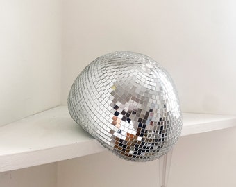 Silver Melted Disco Ball, Melting Disco Ball, Disco Ball