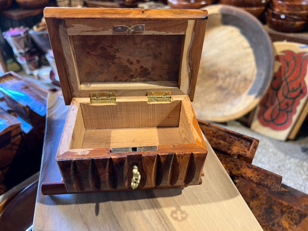 SECRET BOX With Hidden Key Puzzle Box Wooden Box Box With Etsy