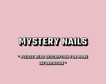 Mystery Nail Set | Press on Nails UK | Stick on Nails | Reusable | Customised | Handmade | Set of 10