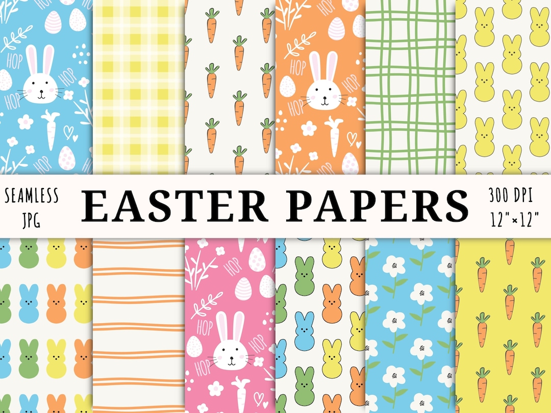 15 Easter Seamless Digital Paper, Printable Repeat Pattern, Instant ...