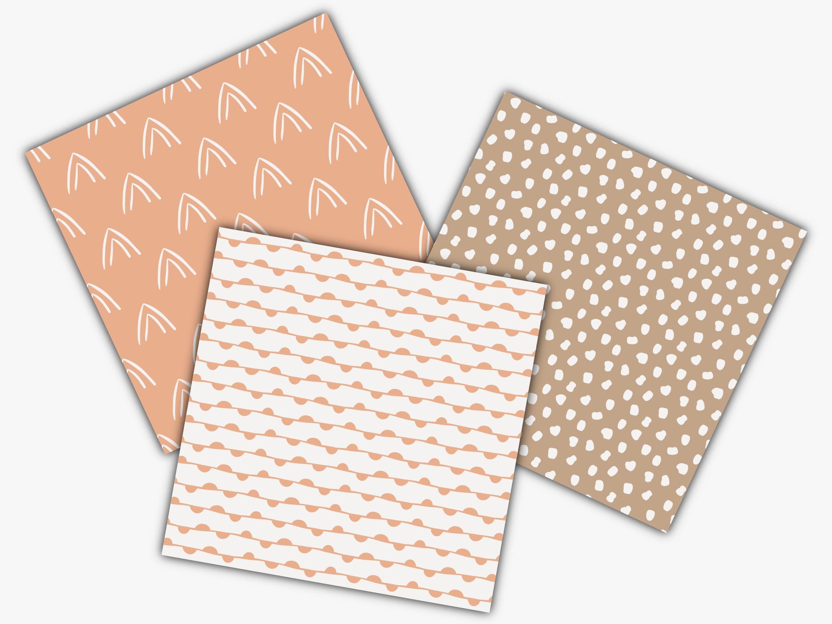 Seamless Boho Digital Paper, Boho Pattern, Boho Prints, Boho Scrapbook ...