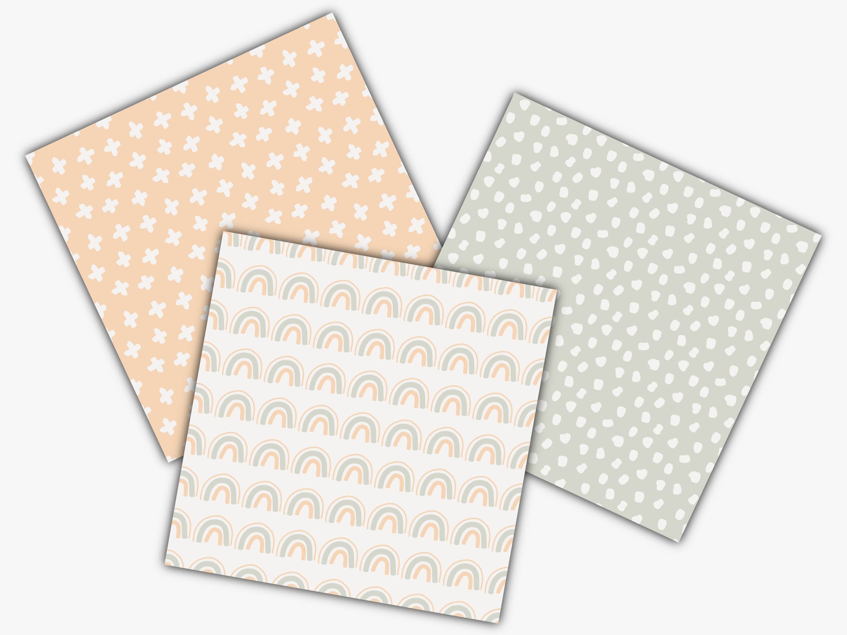 Seamless Boho Digital Paper, Boho Pattern, Boho Prints, Boho Scrapbook ...