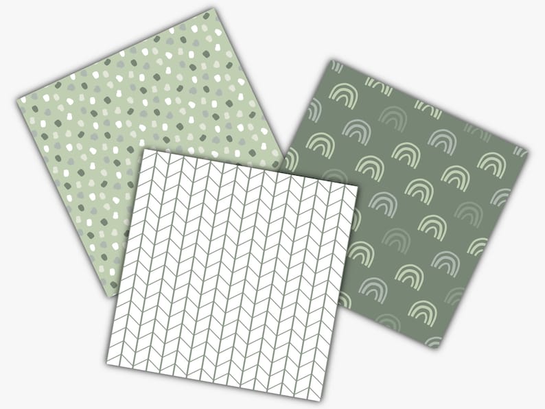 Sage Green Boho Seamless Digital Paper NEUTRAL ABSTRACT Pattern