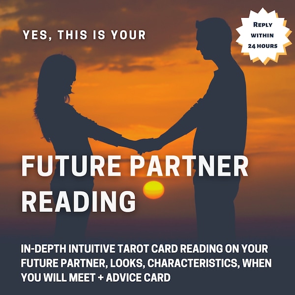 Lecture intuitive de cartes de tarot "Votre futur partenaire" Lecture d'amour - le même jour