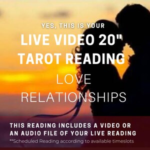 Live Tarot Online Lezing 20 Minuten Intuïtieve Tarot Kaartlezing Liefde Relaties Video of Audiobestand