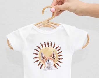 Fox Baby Bodysuit - Boho Baby Onsie - Cute baby clothes - Baby Shower Gift Idea