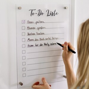 To-Do Liste aus Acrylglas | To do | Produktivitäts Planer| Perfekte Geschenkidee | Planer für die Wand | Aufagbenliste