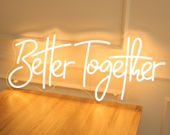 Better together Neon Sign 80cm | LED Schriftzug | Leuchtschrift | Neonschild | Hochzeit