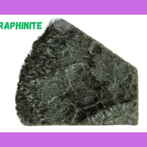 May include: A piece of green seraphinite, a type of mineral, with a rough, textured surface.
