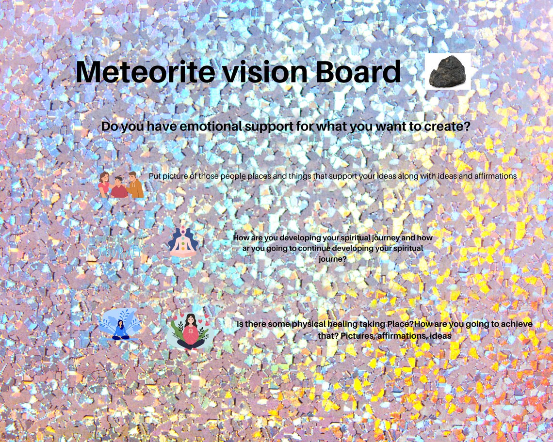 Meteorite Vision Board - Etsy