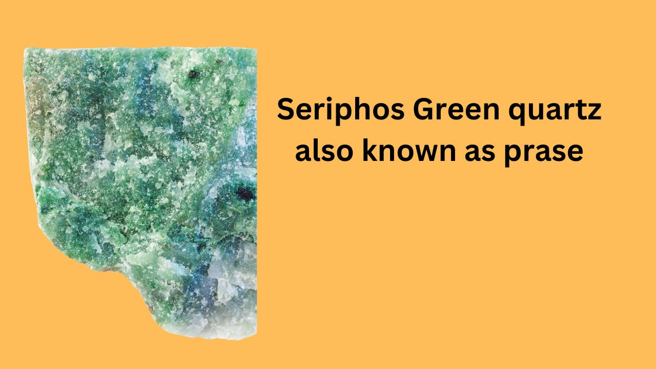 Seriphos Green Quartz Also Known as Prase Pdffile Etsy