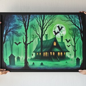Fancy a Night in Fantasy Forest This Halloween; Horror Night; Horror Prints the Ideal Horror Gifts; Horror PNG; Horror Wall Art; Digital Art