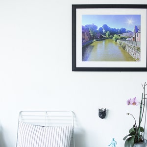 Digital download; wall art; printable art; photo print; Chester, England; Cow Lane Bridge; Shropshire Union Canal; Cow Lane Bridge 123E.