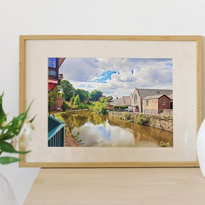 Digital download; wall art; printable art; photo print; Chester, England; Cow Lane Bridge; Shropshire Union Canal; Cow Lane Bridge 123E.