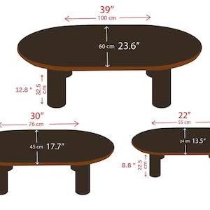 We combine Oval Low Coffee Table Walnut Wood with Mid Century Modern Coffee Table. Here is Unique Center Table as a Livingroom Furniture! This Wooden Large Coffee Table will be absolutely fantastic large coffee table.