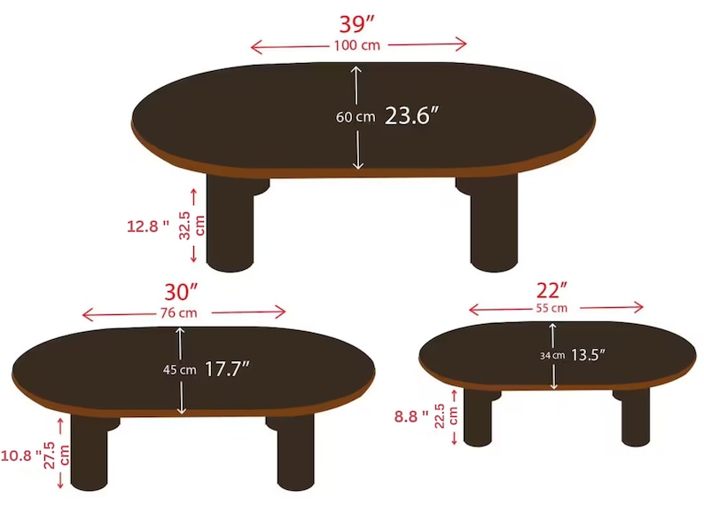 We combine Oval Low Coffee Table Walnut Wood with Mid Century Modern Coffee Table. Here is Unique Center Table as a Livingroom Furniture! This Wooden Large Coffee Table will be absolutely fantastic large coffee table.