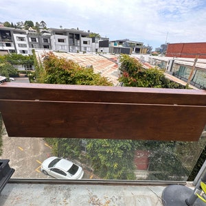 Mesa de bar plegable personalizable que ahorra espacio para barandillas de terraza, terraza, azotea y porche, balcón Mesa de bar plegable para exteriores imagen 5