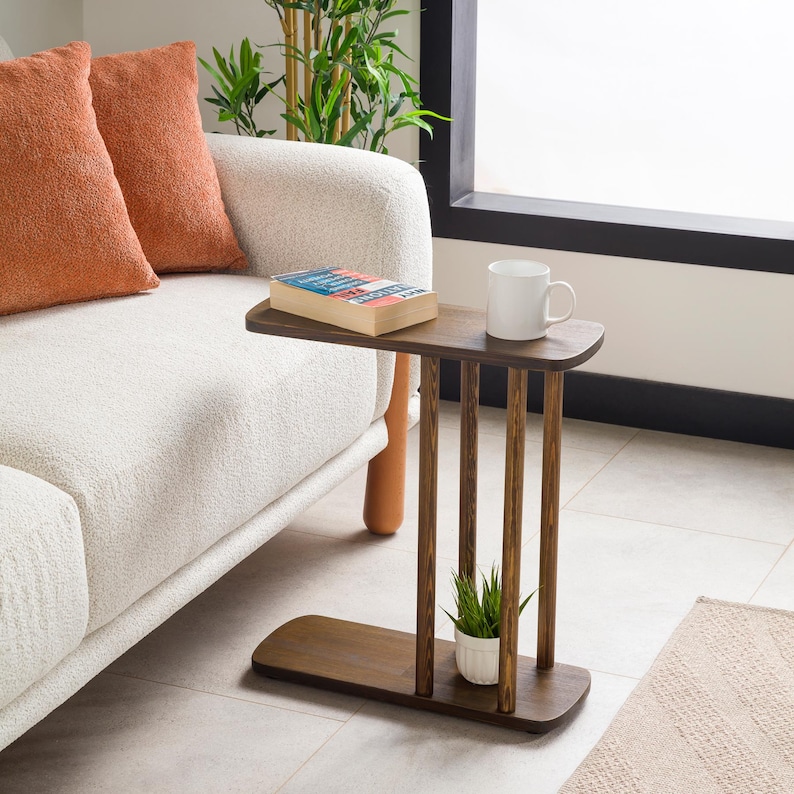 Looking for the perfect sidekick for your living space? Check out our wood narrow side table and slim end table storage design! Whether you need a modern coffee table, a c-shape side table, or a chic narrow side table, we’ve got you covered.