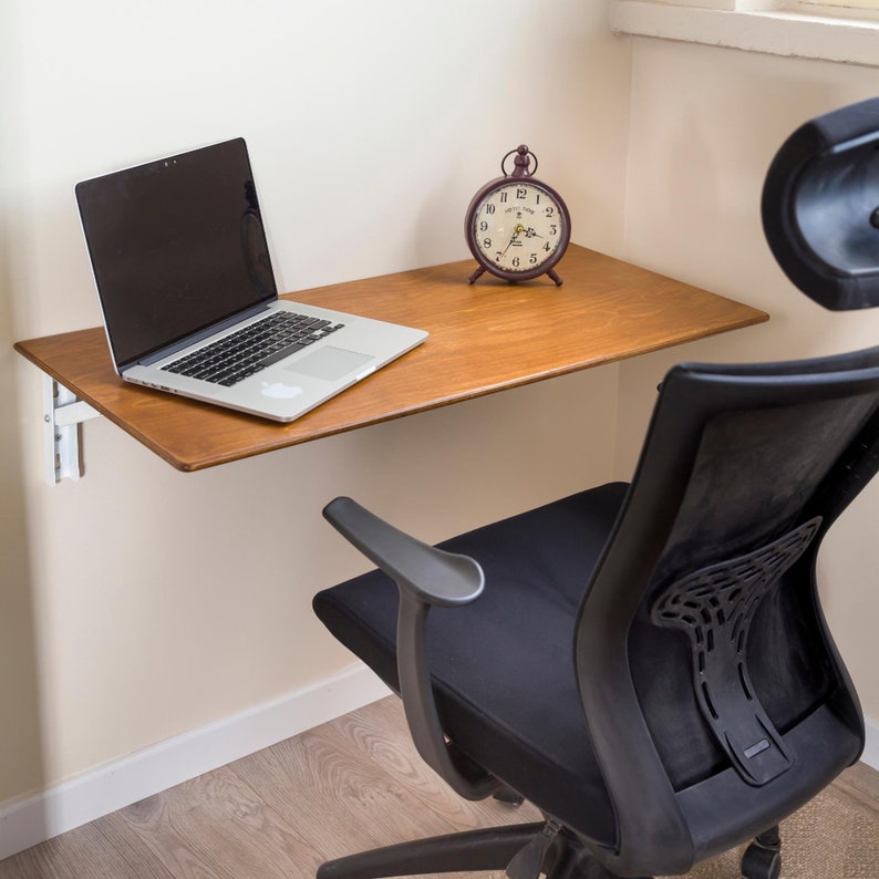 We perfectly combine Spacesaver Home Desk Table with Small Space Laundry Table for Home! Here is Wall Mounted Foldable Dorm Murphy Desk Table!