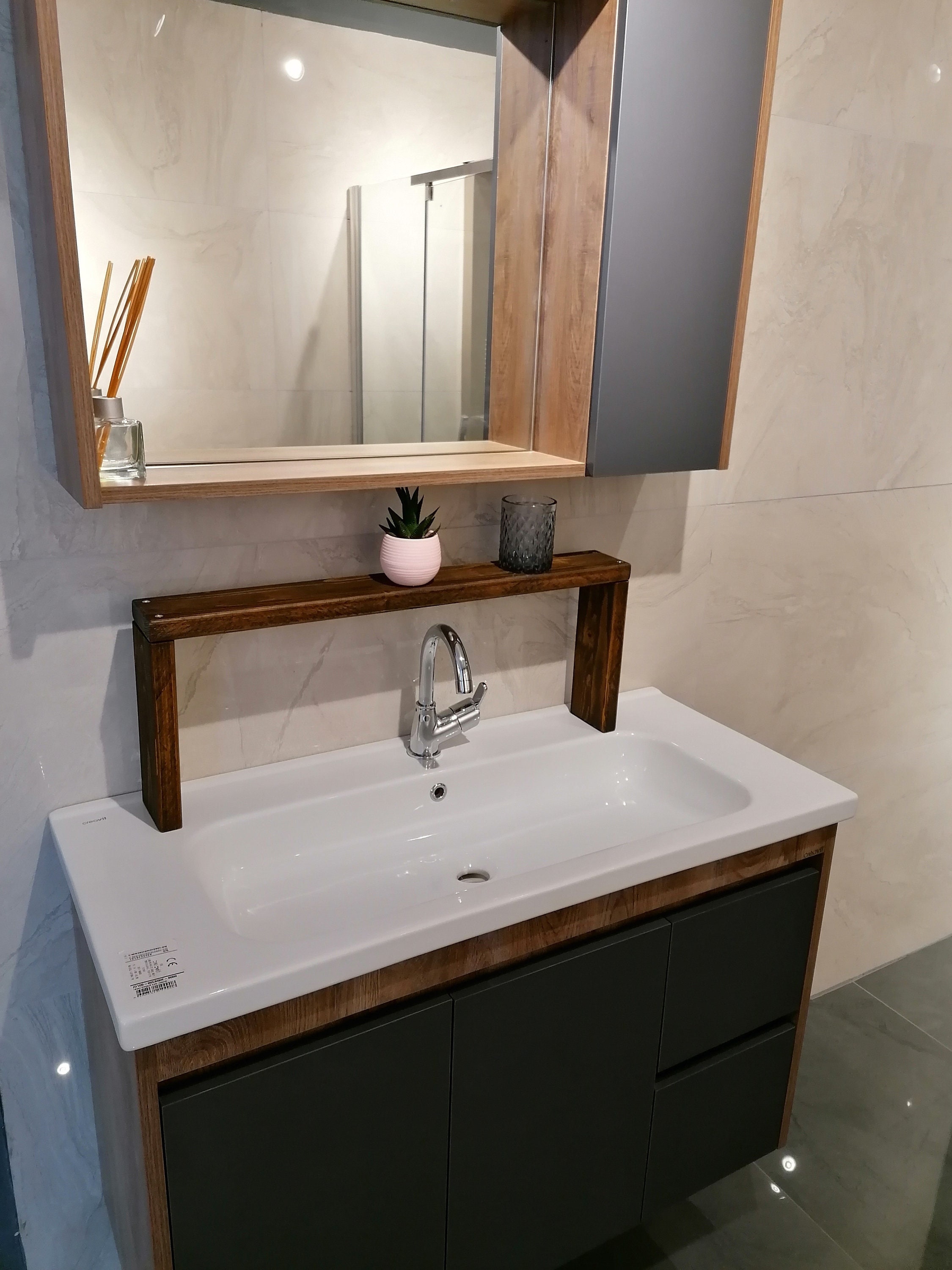 Over the Sink Shelf Bathroom Shelf Bathroom Storage minimalist
