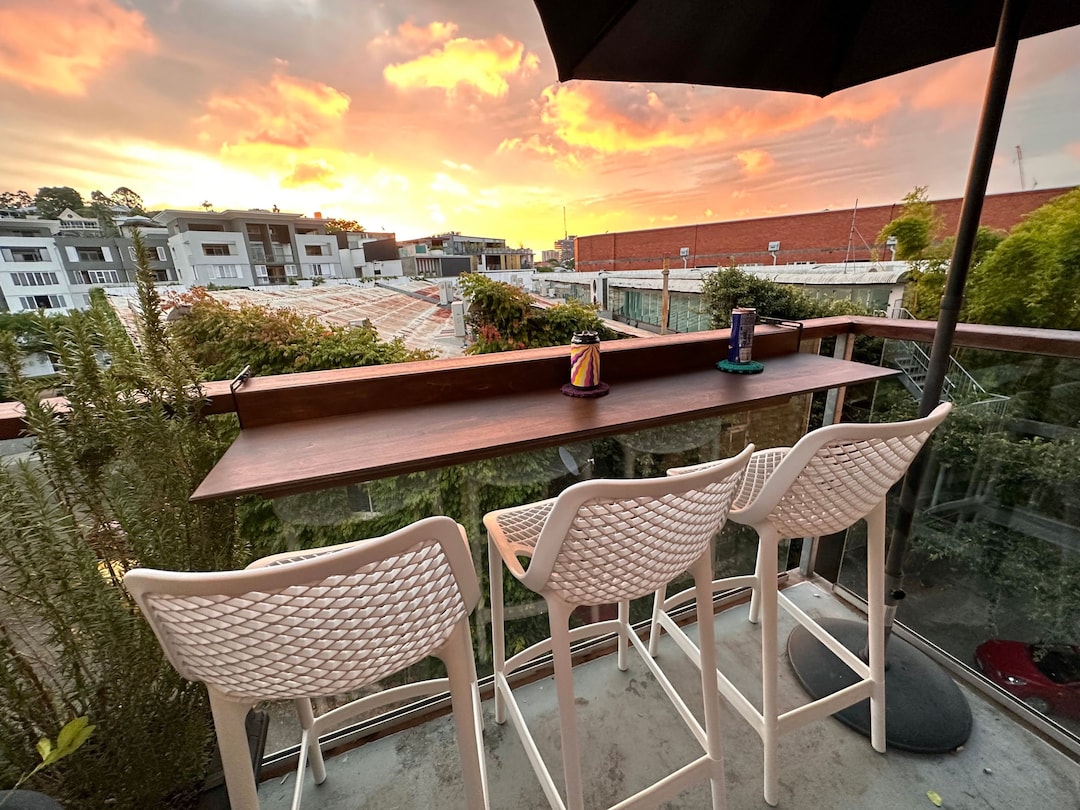 Customizable Folding Space Saving Balcony Bar Table for Deck Veranda Rooftop and Porch Railings Spacesave Outdoor Foldable Pub Bar Table Etsy UK