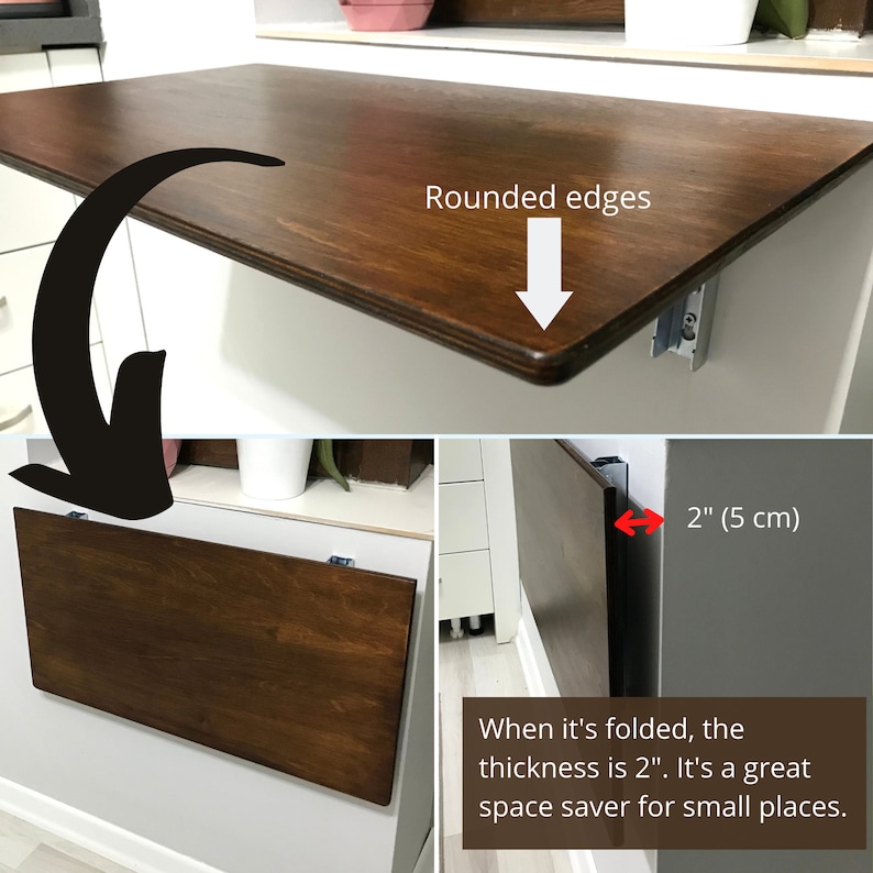 Wall Mounted Space Saving Murphy Desk for Small Spaces Etsy