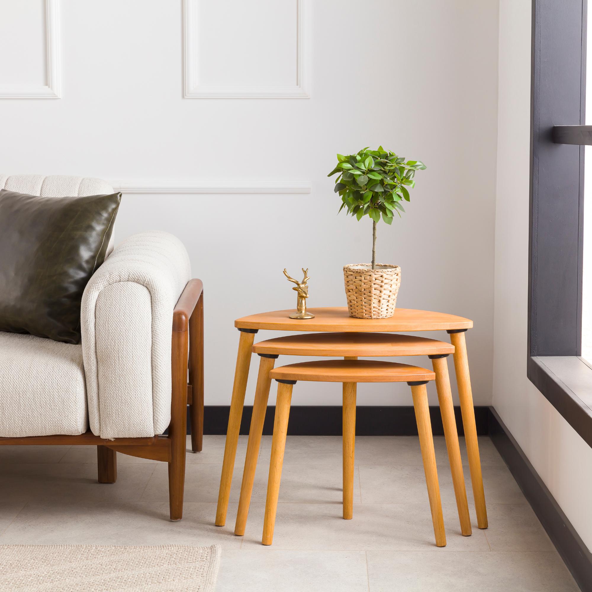 Small Coffee Tables For Living Room Walnut Nesting Coffee Table Set ...