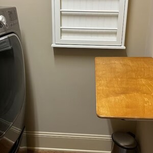 We perfectly combine Spacesaver Home Desk Table with Small Space Laundry Table for Home! Here is Wall Mounted Foldable Dorm Murphy Desk Table!