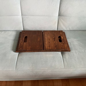Spacesaver Laptop Stand, Portable Wooded MacBook Riser for Bed ...