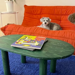 We combine Oval Low Coffee Table Walnut Wood with Mid Century Modern Coffee Table. Here is Unique Center Table as a Livingroom Furniture! This Wooden Large Coffee Table will be absolutely fantastic large coffee table.