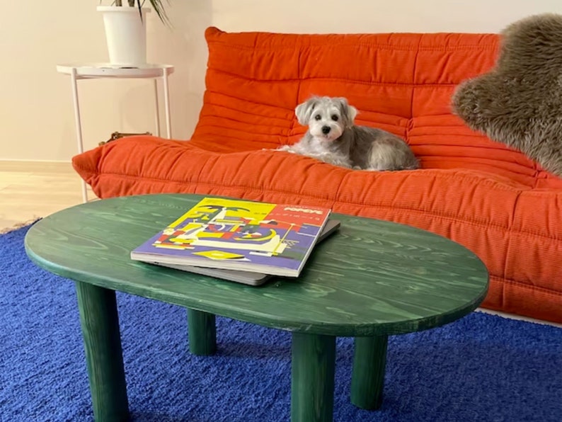 We combine Oval Low Coffee Table Walnut Wood with Mid Century Modern Coffee Table. Here is Unique Center Table as a Livingroom Furniture! This Wooden Large Coffee Table will be absolutely fantastic large coffee table.