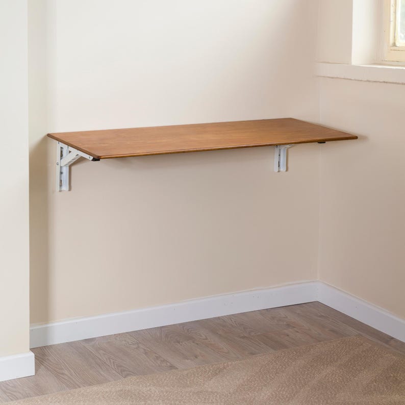 Folding Working Desk, Murphy Desk, Foldable Computer Laptop Desk, Space Saver Foldable Table, Home Office Study Desk, Dorm Room Desk Decor