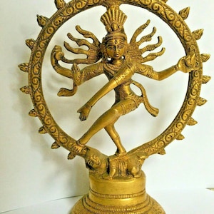 Nataraj Nataraja Shiva Brass Statue Tandav Dancing Hinduism Natraj 20 cm tall
