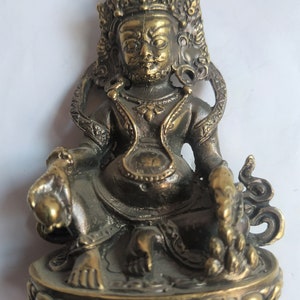 Pot Bellied Kuber Statue|| God of Wealth ||Jambala|| Kubera Nepali ,Tibetan,Hinduism, Handcrafted  Brass Statue |