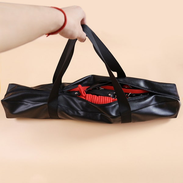 Leather Adult Toy Storage Bag for Restraint Set - Sexy Valentine's gift