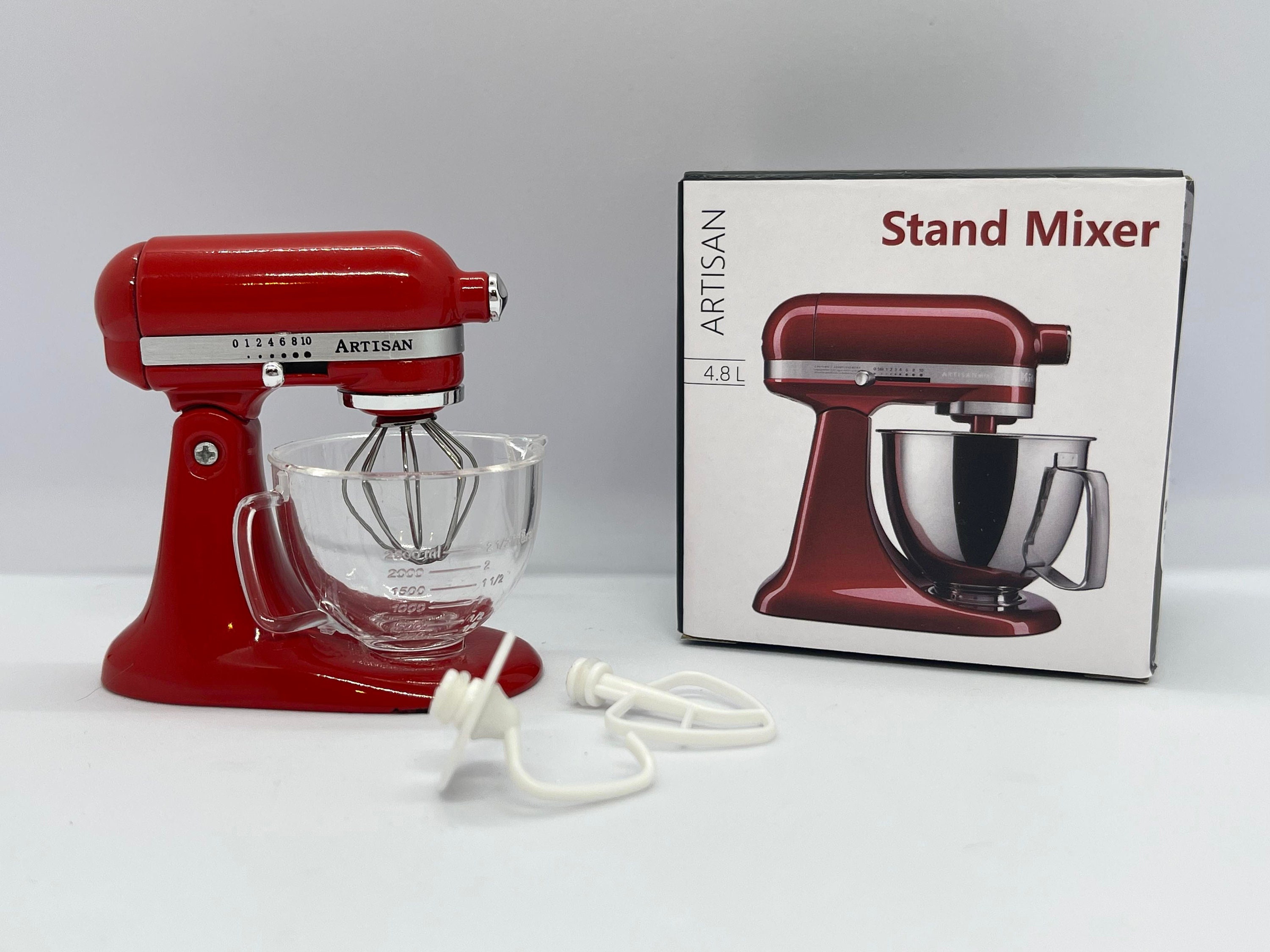 Mini Simulation Multifunctional Stand Mixer 1/6 scale Model Miniature  Dollhouse Cooking Utensils Kitchen Accessories Toy