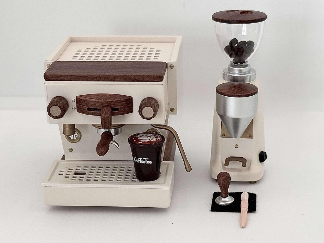新品】ドールハウス ミニチュア1/6コーヒーメーカー＆グラインダセット