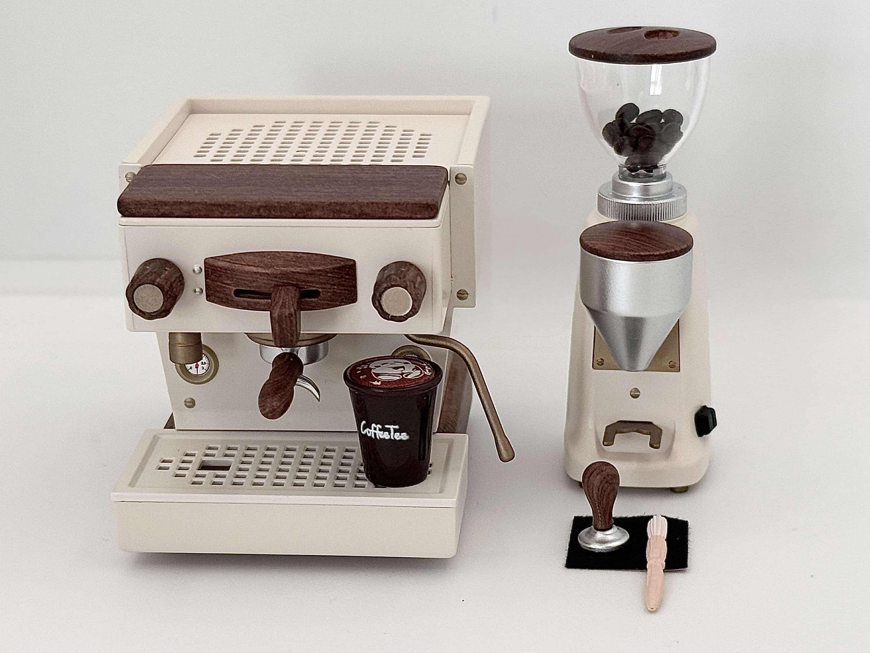 【新品】ドールハウス　ミニチュア1/6コーヒーメーカー＆グラインダセット 1:6 ドールハウス ミニチュア コーヒーマシン＆グラインダーセット