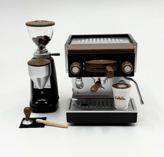 ミニチュアコーヒー エスプレッソマシン ブラック ドールハウス