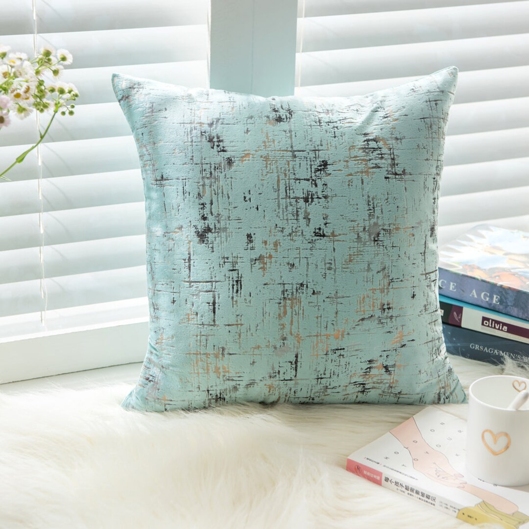 Premium Quality Super Soft Decorative Luxurious Light Blue Velvet