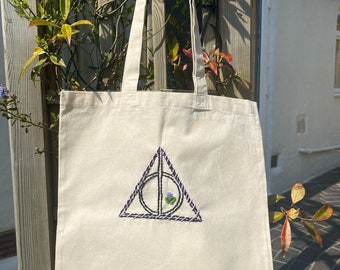 Personalised Harry Potter Themed ToteDeathly Hallows Themed Always ThemedB 