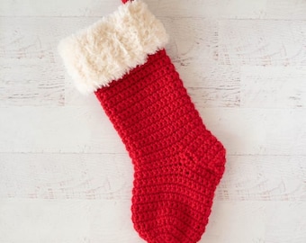 Knit Christmas Stocking, Hand Knit Christmas Stocking, Unique Christmas Stocking, Christmas Gifts, Knitted Christmas Stocking