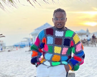 Colorful Sweater Men - Etsy